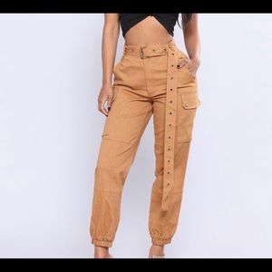 Camel Cargo Pants